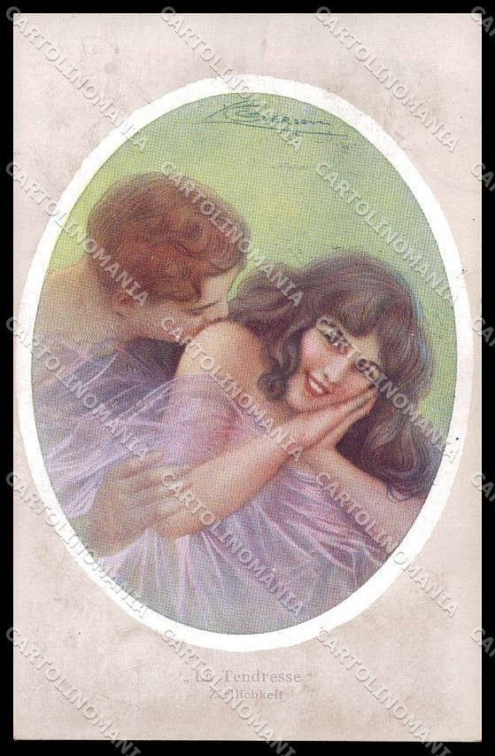 Illustratori Artist Signed Guerzoni Romantic Couple serie 526-6 cartolina ZG8298 – fronte