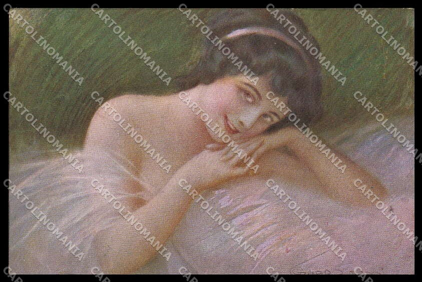 Illustratori Artist Signed Guerzoni Lady serie 2688-4 cartolina ZG8305 – fronte