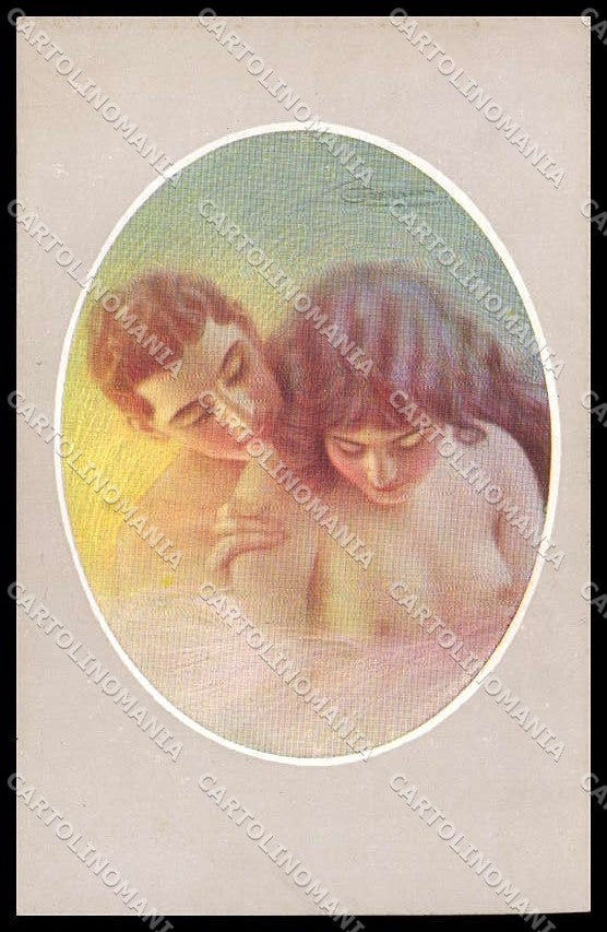 Illustratori Artist Signed Guerzoni Romantic Couple serie 340-2 cartolina ZG8307 – fronte
