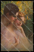 Illustratori Artist Signed Guerzoni Romantic Couple serie 1028-2 pc ZG8315 – fronte