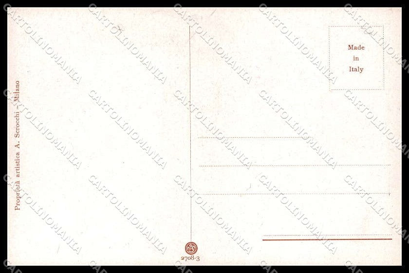Illustratori Artist Signed Guerzoni Lady Venezia serie 2708-3 cartolina ZG8327 – retro