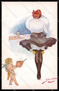 Illustratori Artist Signed Gexey Risque Lady Cupid serie 144 cartolina ZG8336 – fronte