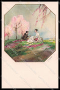 Illustratori Artist Signed Ambart Romantic Couple serie 2552-3 cartolina ZG8340 – fronte