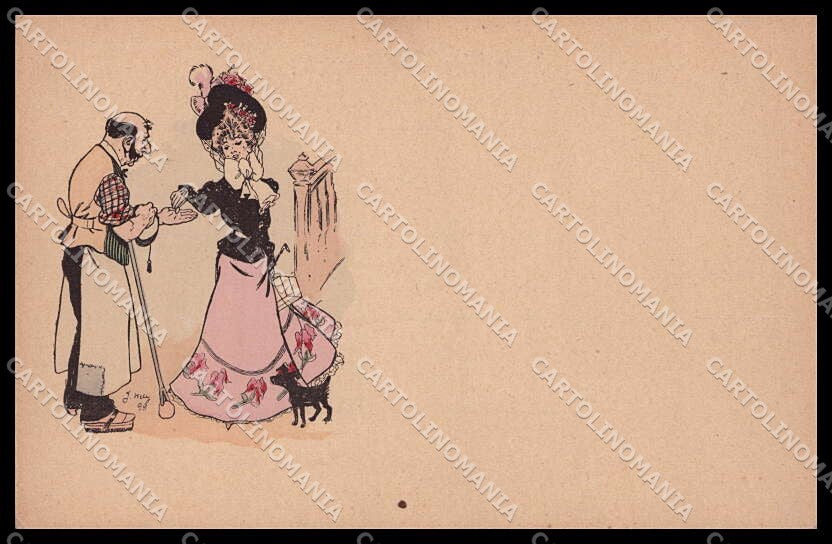 Illustratori Artist Signed J. Wely Fashion Lady cartolina ZG8348 – fronte