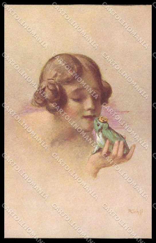 Illustratori Artist Signed R. Schiff Lady Dove serie 22-74 cartolina ZG8354 – fronte