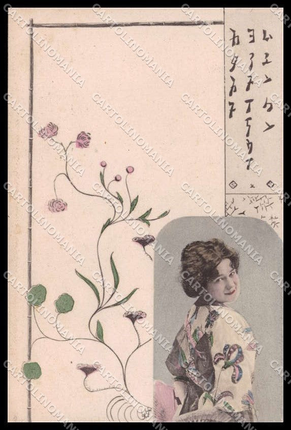 Artist Signed J. T. Lady Art Nouveau H. Traut phot. WRINKLE 570 pc ZG8364 – fronte