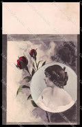 Illustratori Artist Signed J. T. Lady Art Nouveau H. Traut phot. 491 pc ZG8368 – fronte