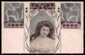 Illustratori Artist Signed J. T. Lady Art Nouveau H. Traut phot. 560 pc ZG8370 – fronte