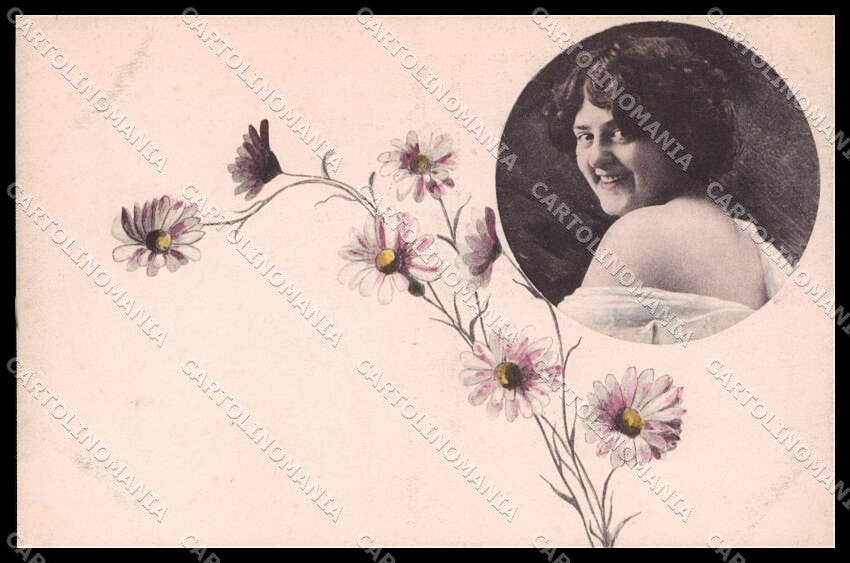 Illustratori Artist Signed J. T. Lady Art Nouveau H. Traut phot. 486 pc ZG8374 – fronte