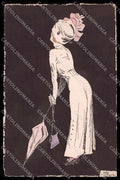Illustratori Artist Signed Lau ? Fashion Lady cartolina ZG8388 – fronte