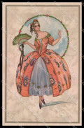 Illustratori Artist Signed Corbella Lady Art Deco serie 1007 WRINKLES pc ZG8407 – fronte