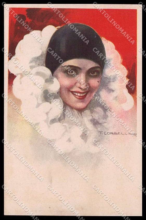 Illustratori Artist Signed Pierrot Art Deco Degami serie 743 cartolina ZG8419 – fronte