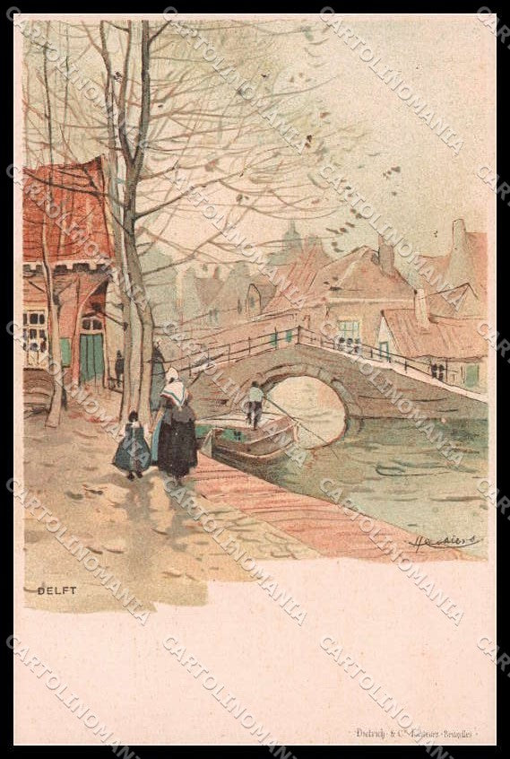 Illustratori Artist Signed H. Cassier Delft cartolina ZG8424 – fronte