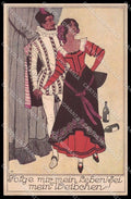 Illustratori Artist Signed Spanish Lady Mozart Don Juan Opera cartolina ZG8448 – fronte