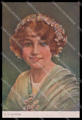 Illustratori Artist Signed C.V. Muttich Lady serie 101-3 cartolina ZG8453 – fronte