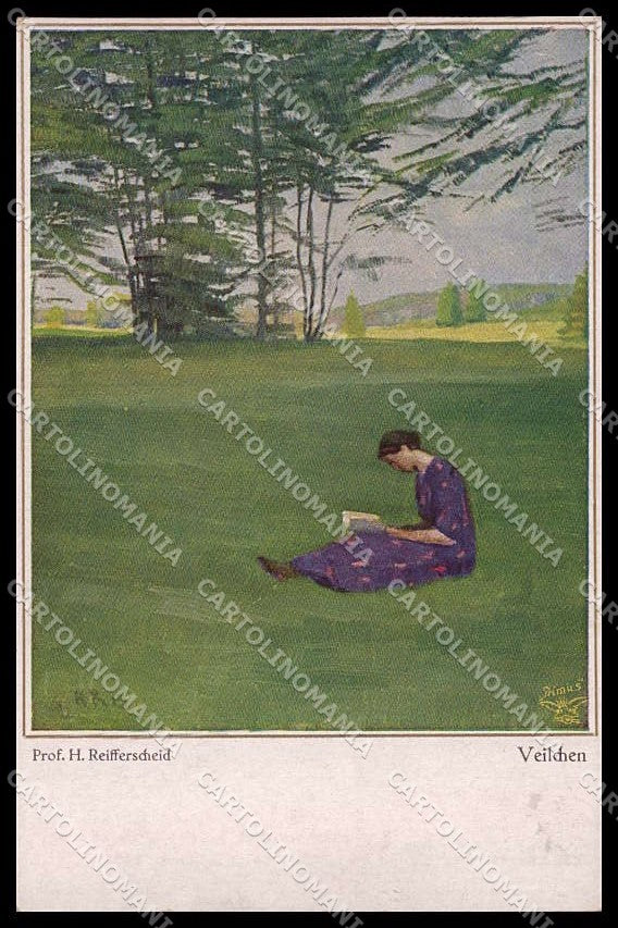 Illustratori Artist Signed H. Reifferscheid Lady serie 5003 cartolina ZG8468 – fronte
