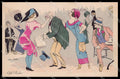 Illustratori Artist Signed Xavier Sager Lady Hand Painted serie 507 pc ZG8493 – fronte
