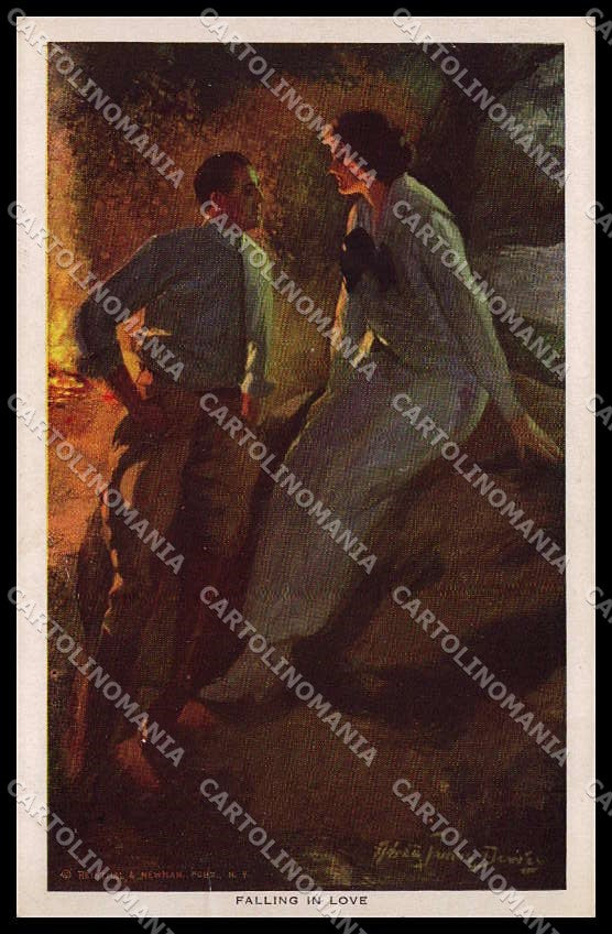 Artist Signed Alfred James Dewey Lady Couple serie 270 WRINKLES cartolina ZG8497 – fronte
