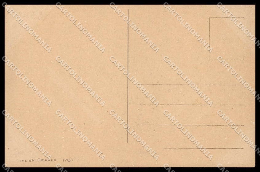 Artist Signed Hardy Fashion Glamour Lady Italien Gravur 1787 pc ZG8501 – retro