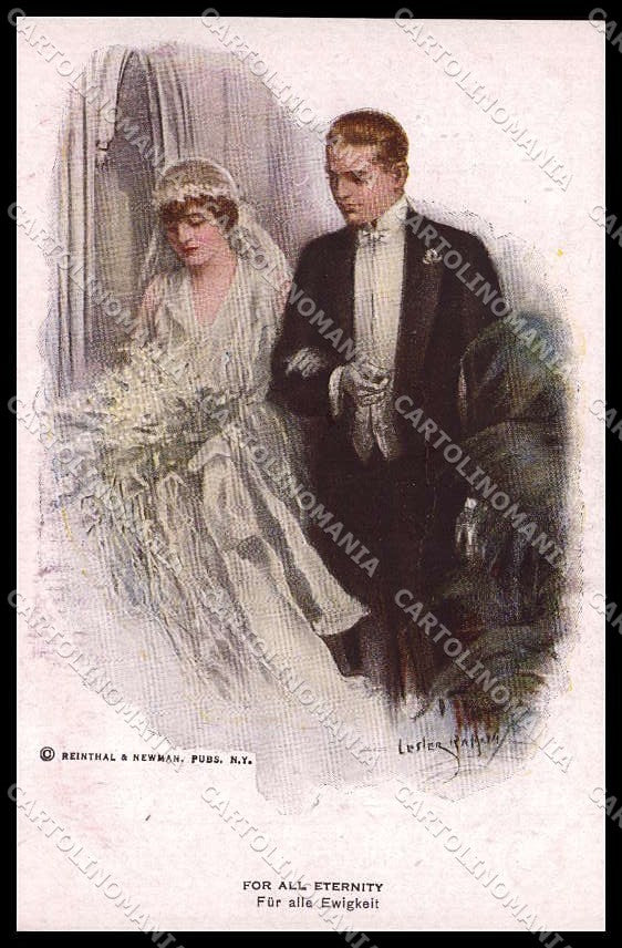Illustratori Artist Signed Lester Ralph Lady Reinthal serie 816 pc ZG8505 – fronte