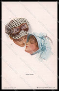 Artist Signed H. Fisher Glamour Lady Couple Auto Kiss Reinthal 300 pc ZG8511 – fronte