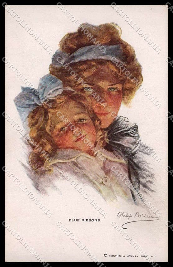 Illustratori Artist Signed Philip Boileau Lady Reinthal serie 294 pc ZG8513 – fronte