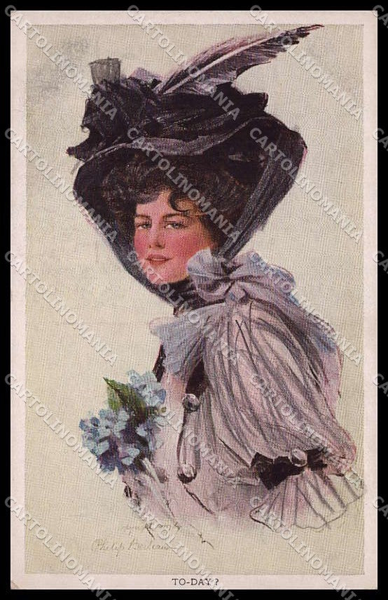 Illustratori Artist Signed Philip Boileau Lady Reinthal cartolina ZG8514 – fronte