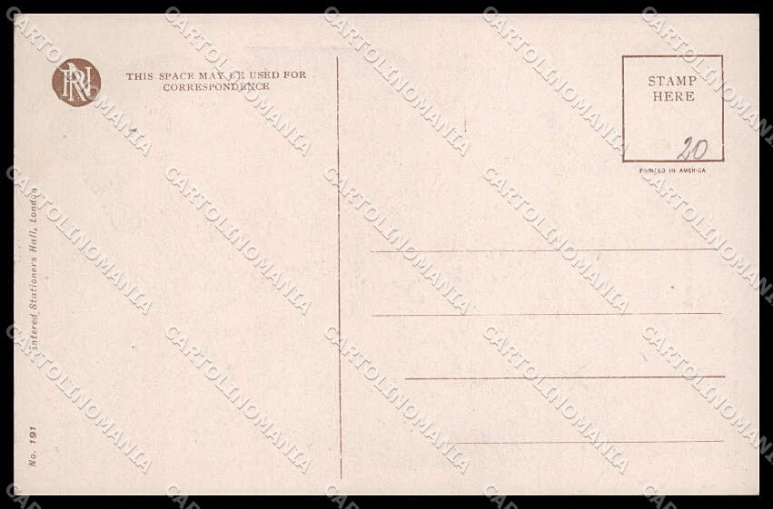 Artist Signed H. Fisher Lady Their New Love Reinthal serie 191 cartolina ZG8516 – retro
