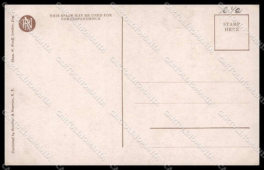 Artist Signed Philip Boileau Lady A Passing Shadow Reinthal pc ZG8517 – retro
