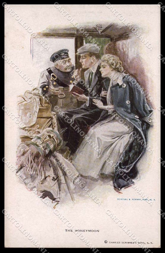 Artist Signed H. Fisher Glamour Lady Reinthal serie 189 cartolina ZG8518 – fronte