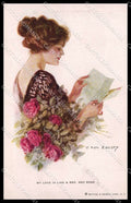 Illustratori Artist Signed F. Earl Christy Lady Reinthal serie 170 pc ZG8521 – fronte