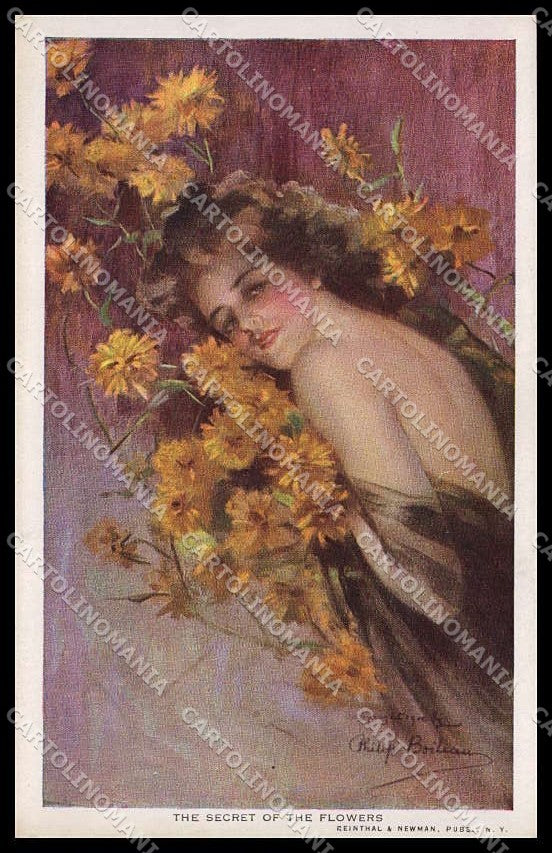 Illustratori Artist Signed Philip Boileau Lady Reinthal serie 109 pc ZG8523 – fronte