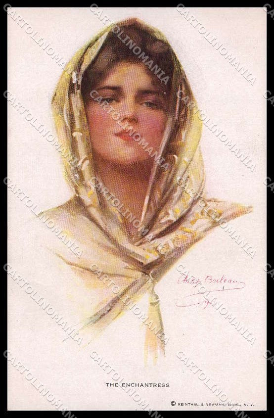 Illustratori Artist Signed Philip Boileau Lady Reinthal serie 206 pc ZG8525 – fronte