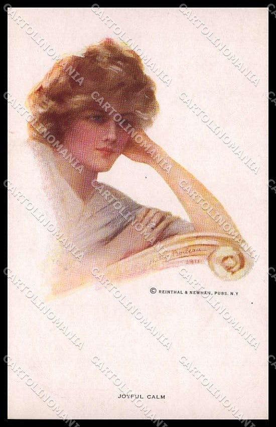 Illustratori Artist Signed Philip Boileau Lady Reinthal serie 210 pc ZG8526 – fronte