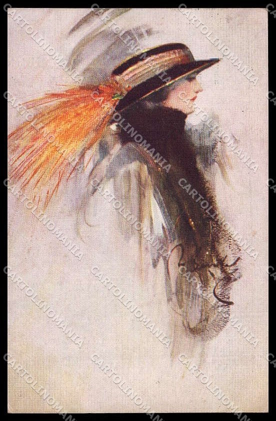Illustratori Artist Signed Barribal Fashion Lady serie 15645 cartolina ZG8528 – fronte
