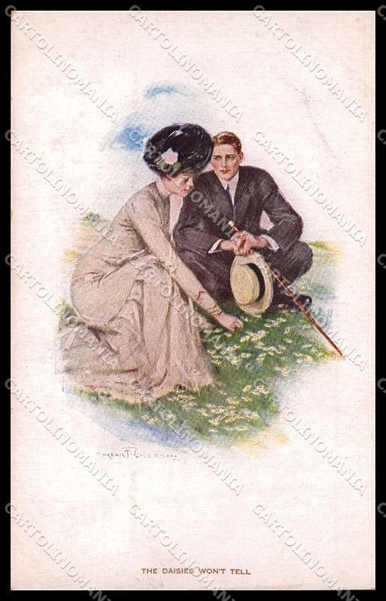 Illustratori Artist Signed C. Underwood Couple serie 782 cartolina ZG8532 – fronte