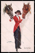 Illustratori Artist Signed Usabal Lady Horse My Darlings WSSB 4703 pc ZG8574 – fronte