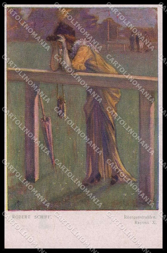 Illustratori Artist Signed Robert Schiff Lady serie 22-173 cartolina ZG8576 – fronte