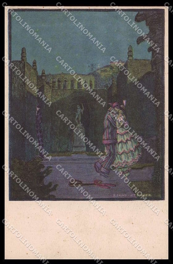 Illustratori Artist Signed Bernd. Steiner Couple MM Vienne 1344 cartolina ZG8579 – fronte
