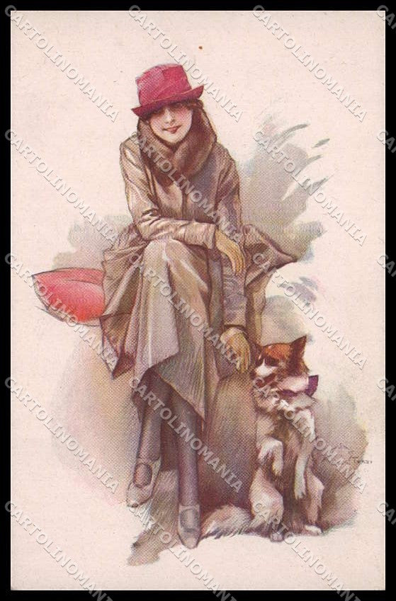 Illustratori Artist Signed Terzi Fashion Lady serie 399-4 cartolina ZG8584 – fronte