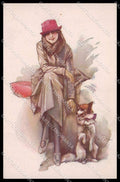Illustratori Artist Signed Terzi Fashion Lady serie 399-4 cartolina ZG8584 – fronte