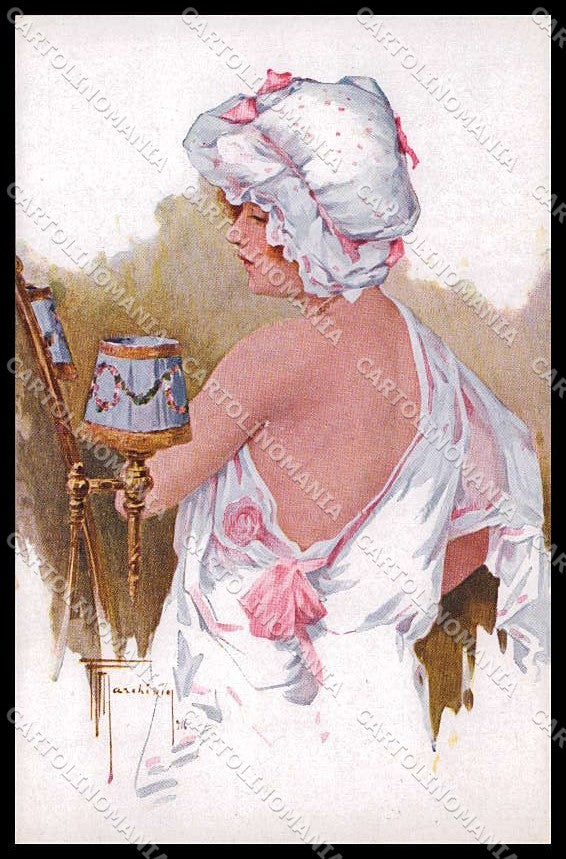 Illustratori Artist Signed Marchisio Fashion Lady serie 3348-2 cartolina ZG8590 – fronte