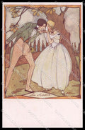 Illustratori Artist Signed Rie Cramer Romantic Couple serie 132 cartolina ZG8597 – fronte