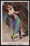 Illustratori Artist Signed Barribal Dancing Couple Jazz serie 2873 pc ZG8611 – fronte