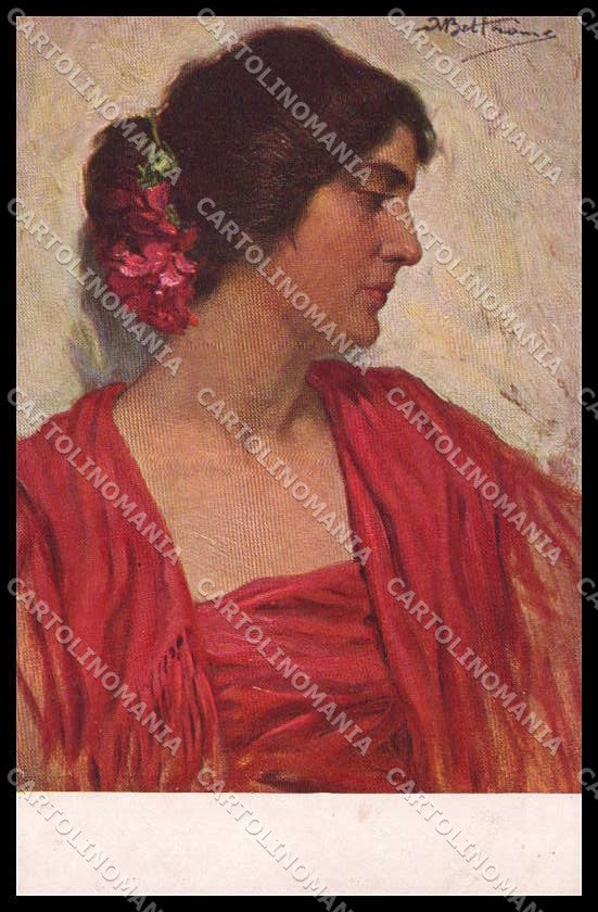 Illustratori Artist Signed A. Beltrame Lady serie IX-54 cartolina ZG8615 – fronte