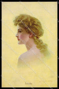 Illustratori Artist Signed Knoefel Ludwig Lady Erbluht serie 659 pc ZG8621 – fronte