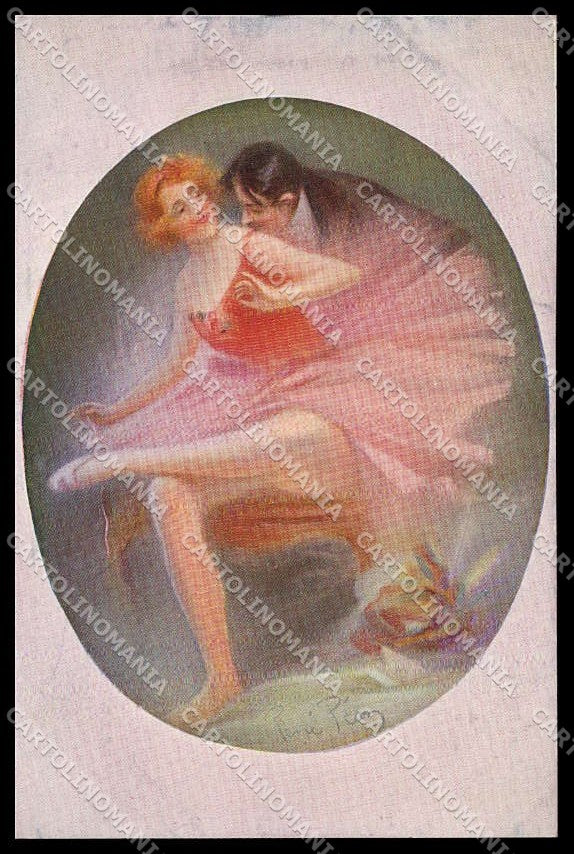 Illustratori Artist Signed RenÃ¨ Pean Ballerina Salon de Paris 2008 pc ZG8622 – fronte