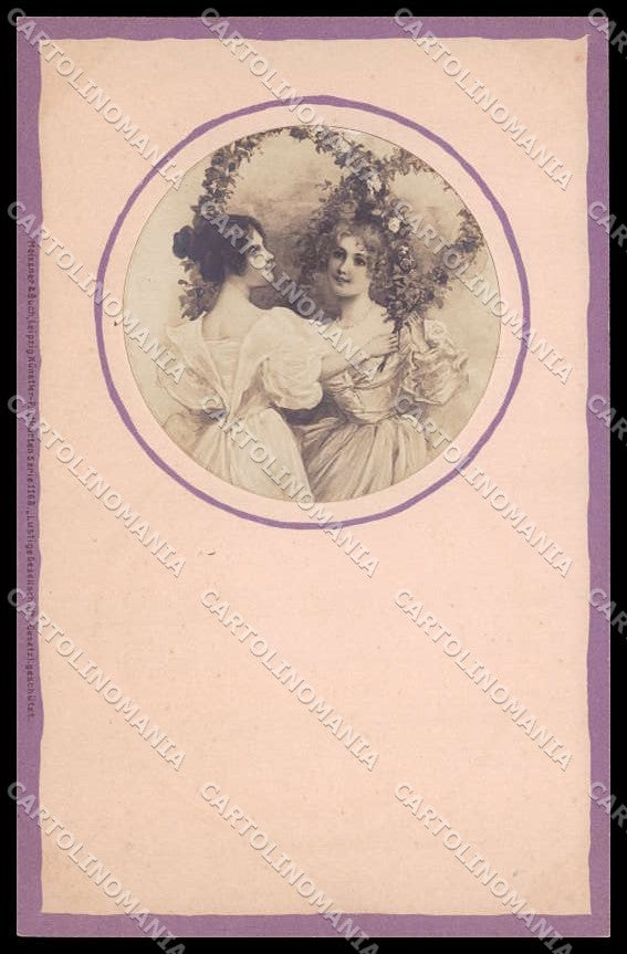 Artist Signed Fashion Lady Photo Meissner & Buch serie 1163 pc ZG8630 – fronte