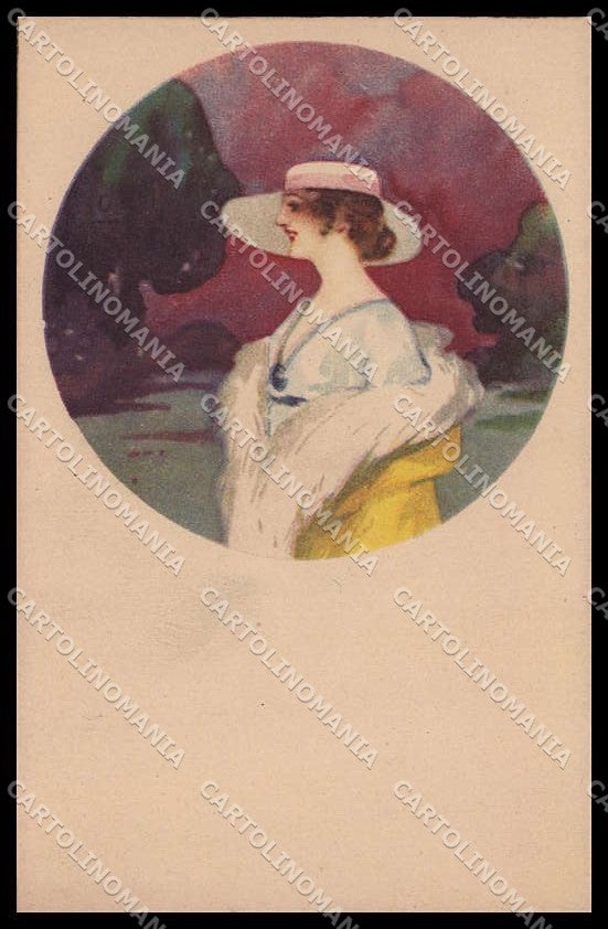 Illustratori Artist Signed Fashion Lady serie 2921 cartolina ZG8633 – fronte
