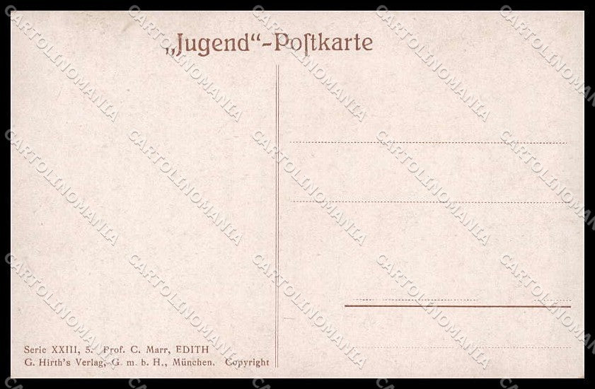 Illustratori Artist Signed C. Marr Lady Edith Jugend 83 cartolina ZG8640 – retro